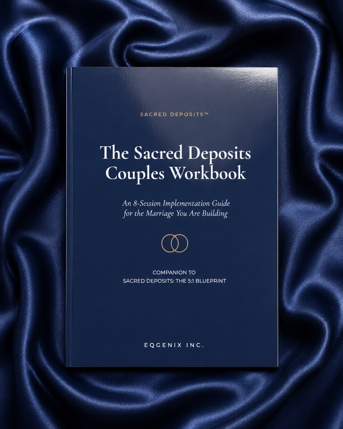 The Sacred Deposits Couples Workbook — navy paperback